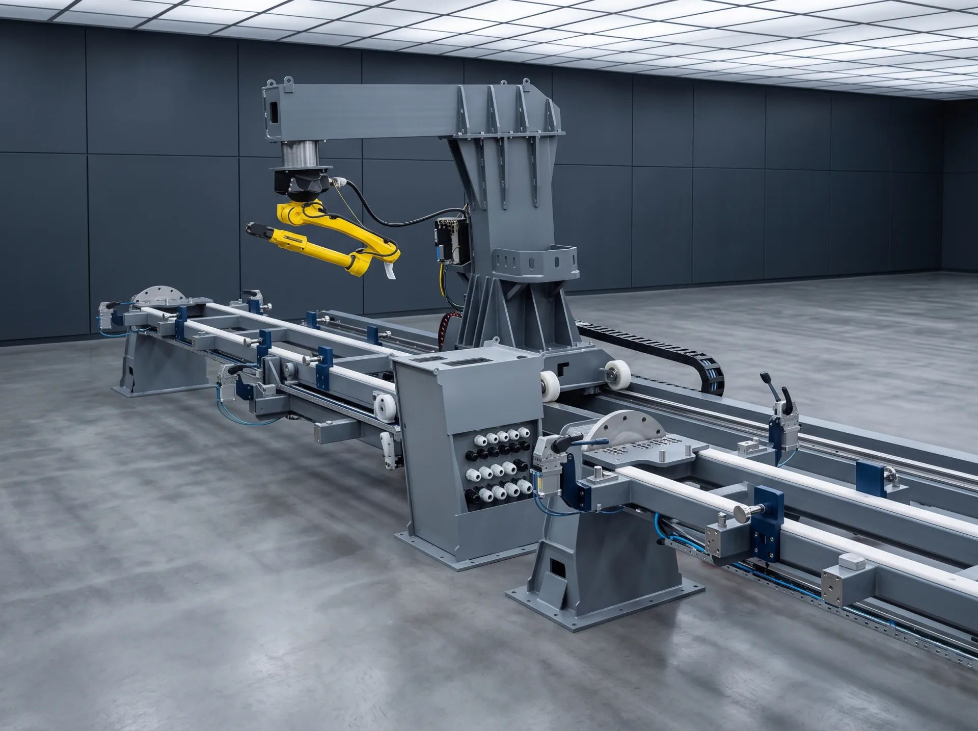 Conveyor and industrial line mechanism