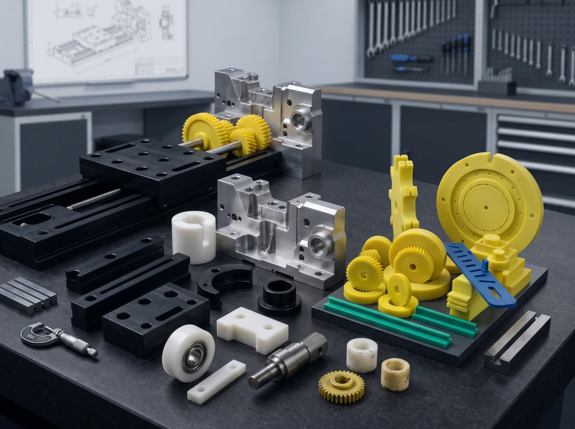 Plastic and metal OEM spare parts for machinery manufacturing